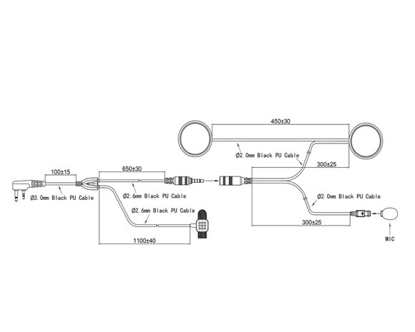 HS-2500K Headset Integraalhelm