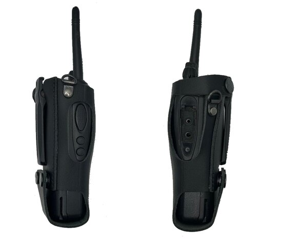 Lederen holster voor Kenwood Buffel DT2930
