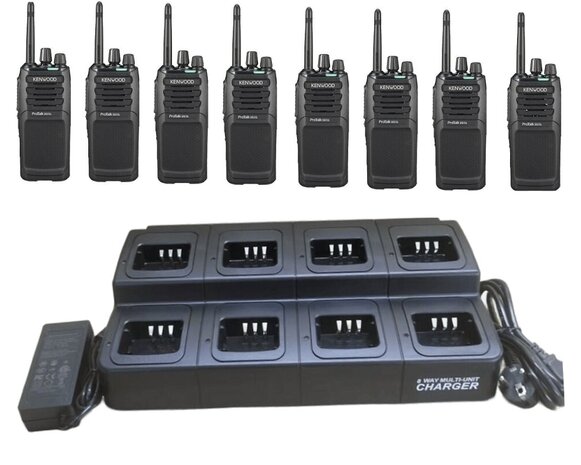 Kenwood TK-3701D dPMR set van 6 incl 6 vaks-lader