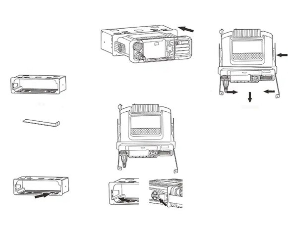 Hytera BRK35 DIN Mounting frame	