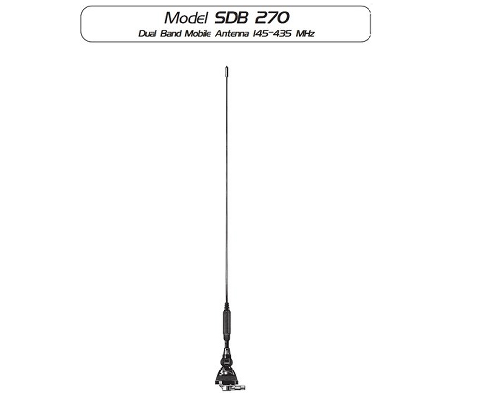 SIRIO SDB 270 ANTENNA VEICOLARE BIBANDA 249009 | Acquisti Online su SIRIO SDB 270 ANTENNA VEICOLARE BIBANDA 249009 | Acquisti Online su